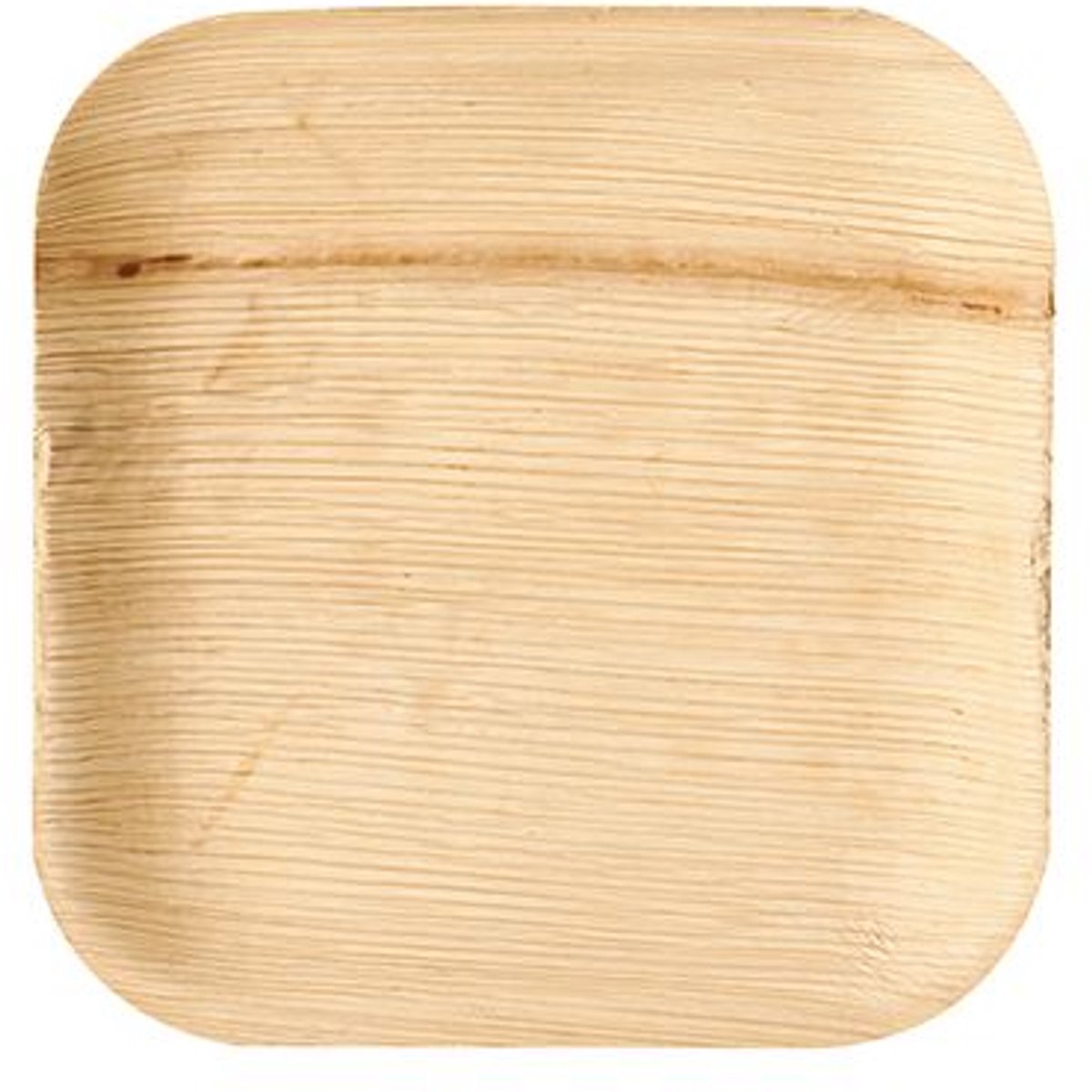 1x 25 Borden palmblad pure hoekig 18 cm x 18 cm x 15 cm