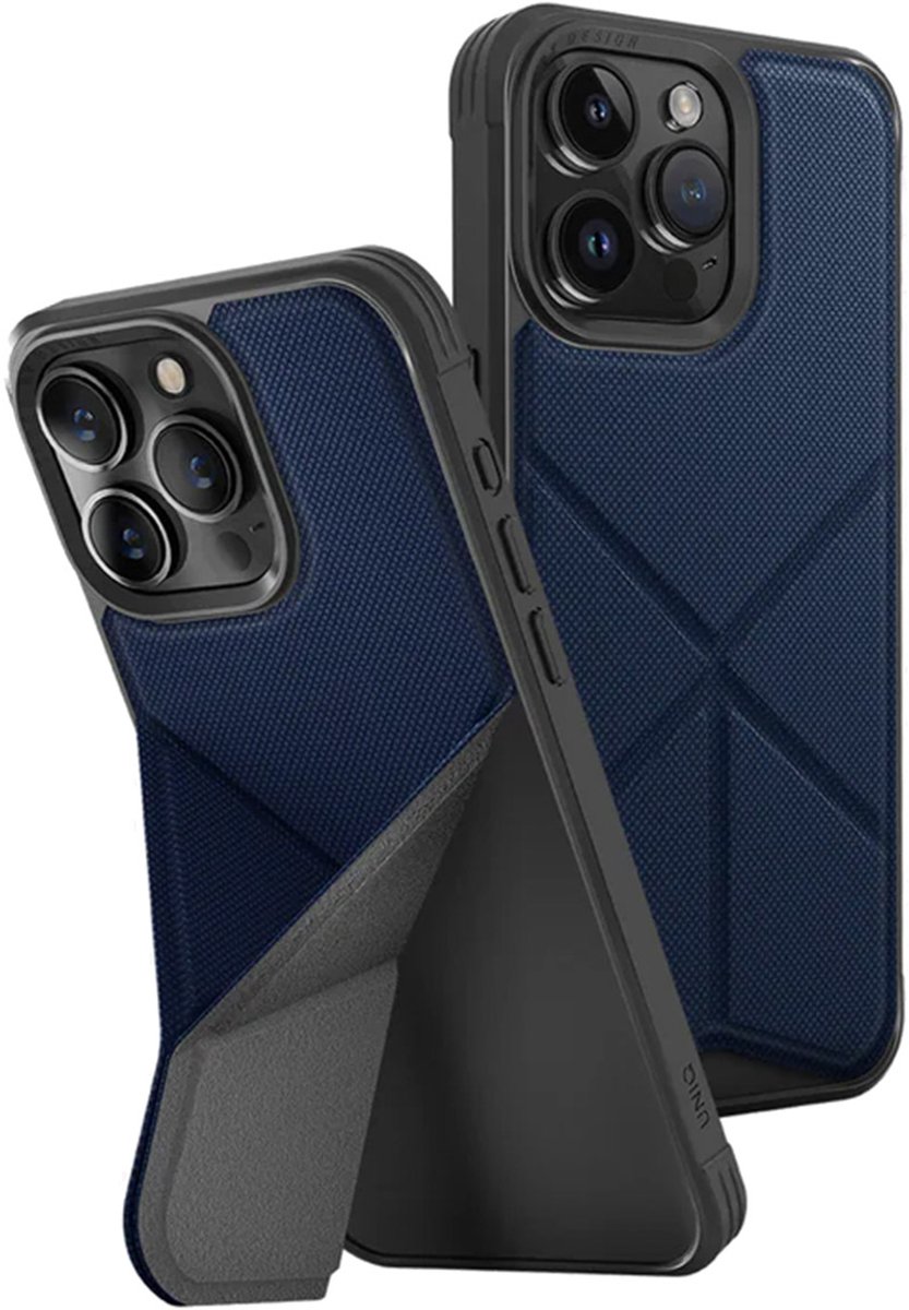 UNIQ Transforma Back Cover hoesje met MagSafe voor Apple iPhone 15 Pro - Blauw