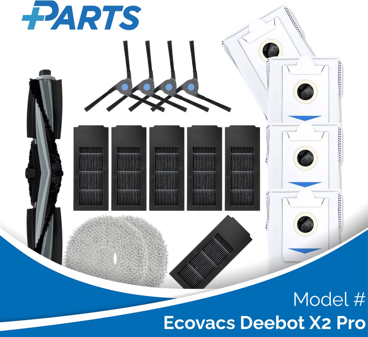 Ecovacs Deebot X2 Pro Onderhoudsset (Plus.Parts® alternatief voor DKT060099)