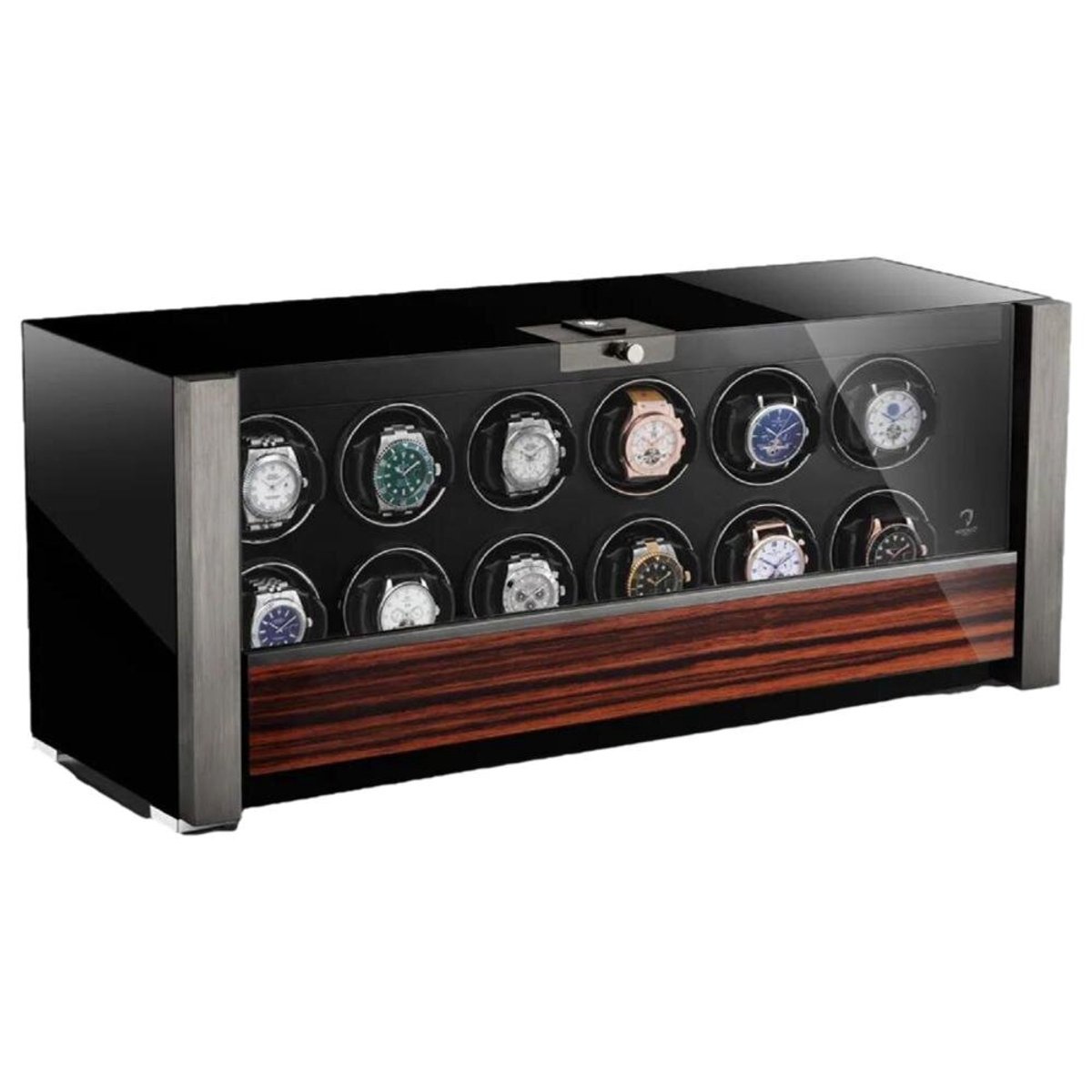 Modalo - 3912614S - Horlogeopwinder voor 12 horloges - zwart - Victory