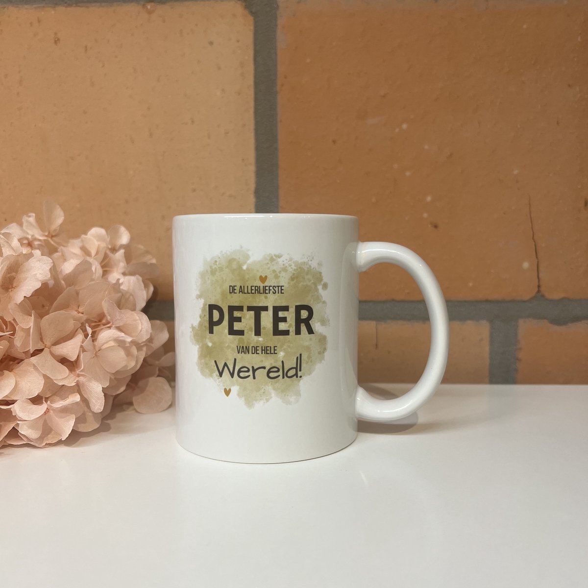 Mok liefste PETER | allerliefste PETER | liefste peter | peter vragen | peter worden | peetoom vragen | peetoom worden | cadeau | geschenkdoos | giftbox