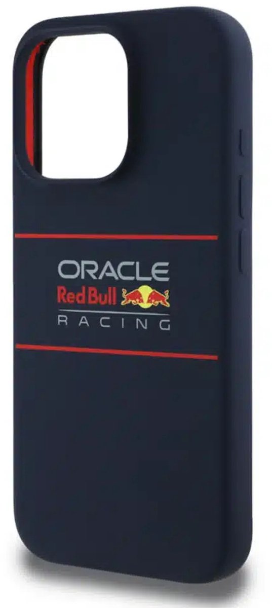 Red Bull Racing Silicone Oversize Horizontal Logo Back Cover hoesje met MagSafe voor Apple iPhone 16 Pro - Donkerblauw van Red Bull Racing — afbeelding 5