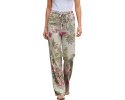 Linnen vintage broek vrouwen - Mode - 4 seizoenen - Hoge taille - Casual - Wijd