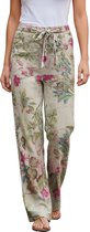 Linnen vintage broek vrouwen - Mode - 4 seizoenen - Hoge taille - Casual - Wijd