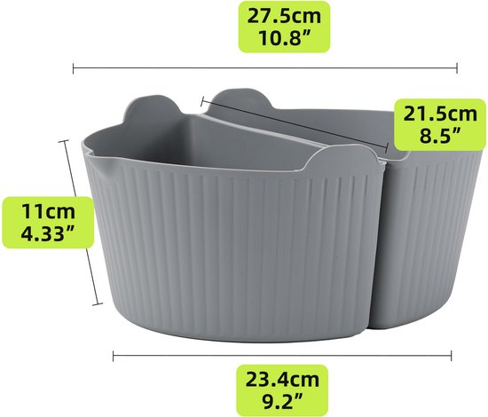 XINSUO 2 stuks siliconen badkamerdienblad, siliconen badkamerplank, gemakkelijk te reinigen, effectief georganiseerd voorwerpen (Marmer Wit, 20 * 10 cm