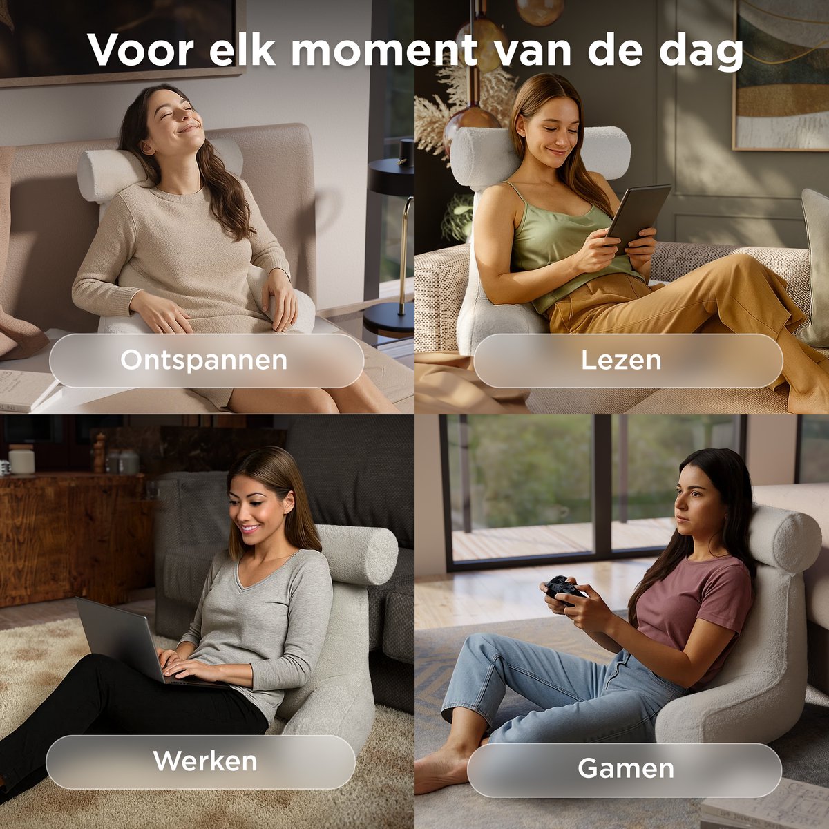 75cm×40cm×50cm Leeskussen Voor Bed Sofa Kussen Rugleuning Met Armen Bedrust Kussens Met Armsteunen Rugsteun Grote Taille Kussen Ademend Terug Relax Kussen Voor Kijken TV Lezen Gaming
