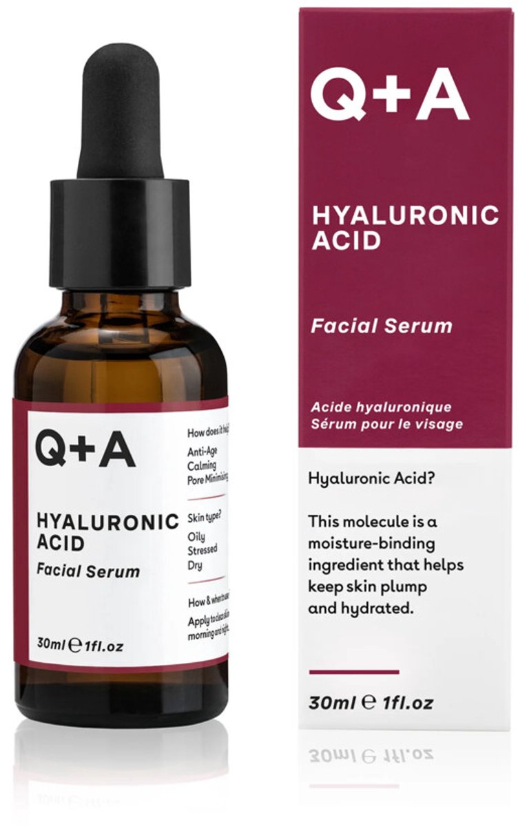Q+A Hyaluronic Acid Gezichtsserum - 3 x 30 ml - Voordeelverpakking