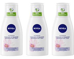 NIVEA Oogmake-Up Remover Sensitive Kamille Waterproof - 3 x 125 ml - Voordeelverpakking