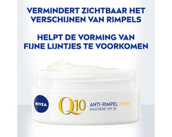 NIVEA - Q10 Dagcrème Anti-Rimpel Power SPF 30 - 2 x 50 ml - Voordeelverpakking