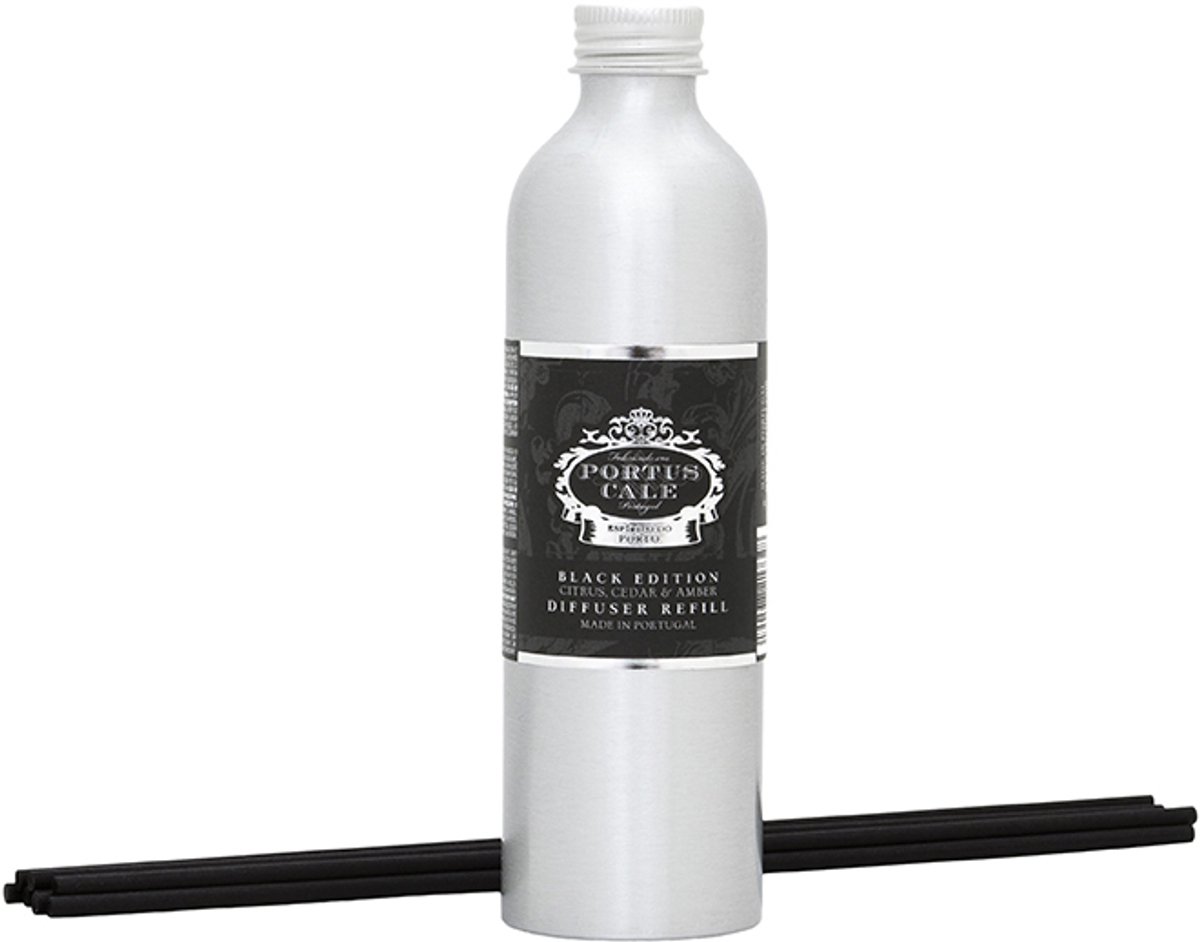 Castelbel - Portus Cale Black Edition - Geurstokjes - navulling 250 ml - refill - Portugal