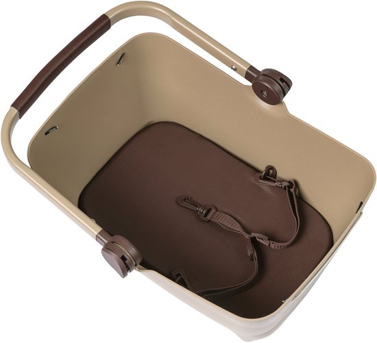 Panier vélo pour chien Basil Buddy MIK, marron biscotti