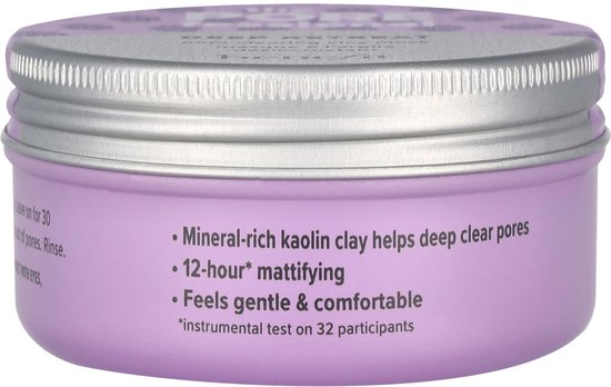 The Porefessional Deep Retreat Pore-clearing Clay Mask