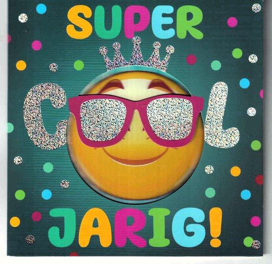 Wenskaart - muziekkaart - kaart met muziek - wenskaart met licht - wenskaart hologram - verjaardag - van harte gefeliciteerd - - verjaardag kind - wenskaart 3D - jarig - super cool