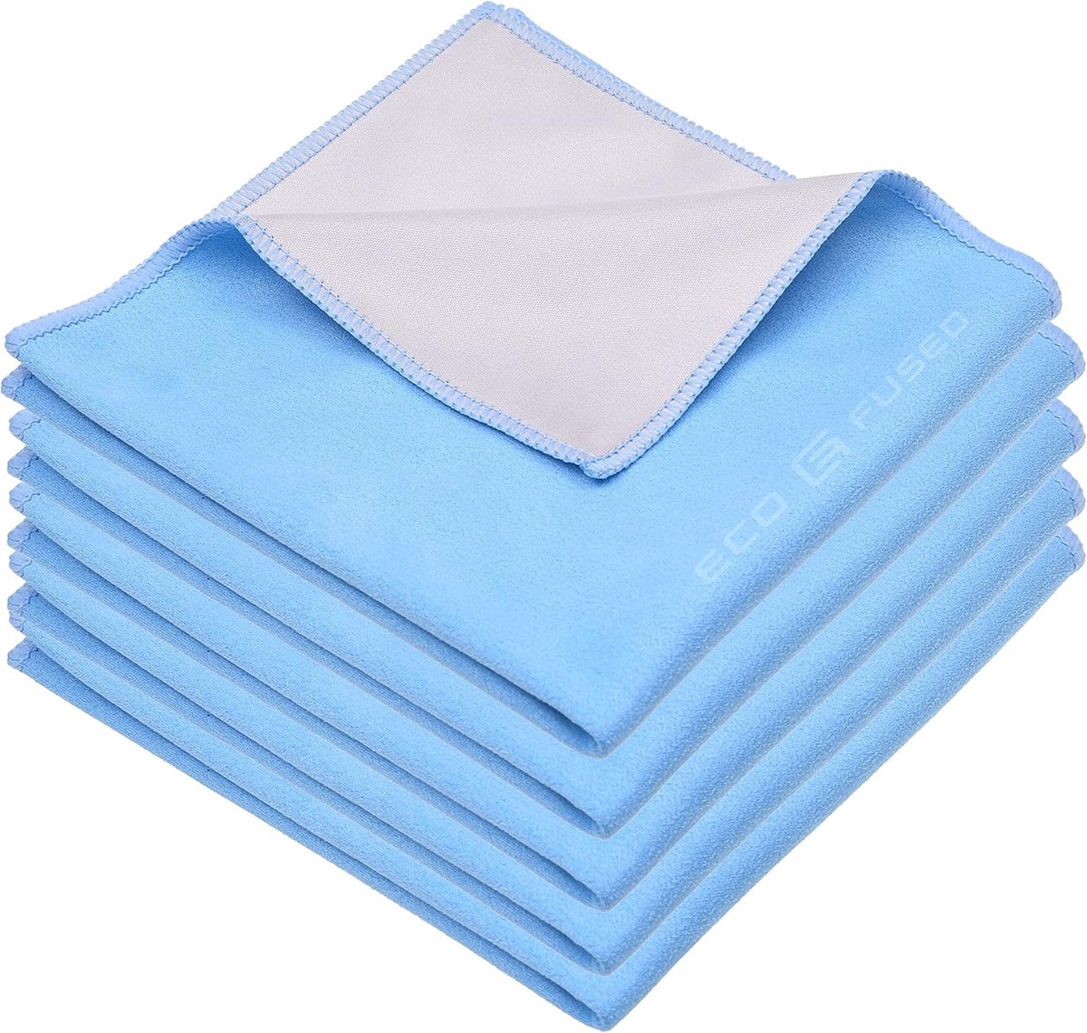 Grote Microvezel Reinigingsdoeken - Set van 5 - 30 x 30 cm - Dubbelzijdig Microfiber & Suède - voor Smartphones, Brillen, TV's, Tablets, Laptops, Camera lenzen en andere gevoelige oppervlakken