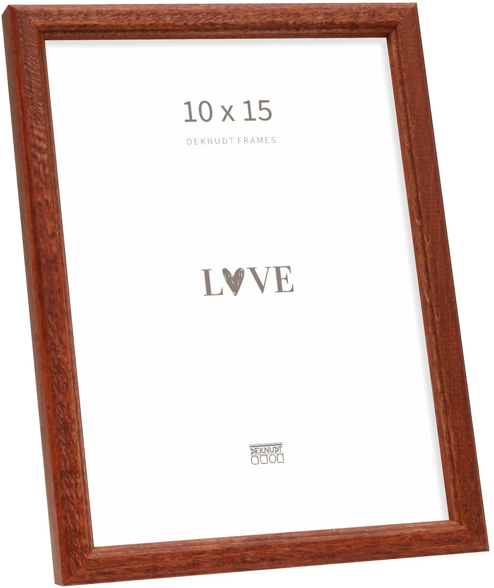 Deknudt Frames fotolijst S236H3 - bruin - hout - foto: 10x15 cm donkerbruin