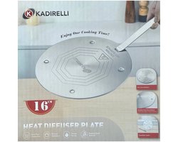 Inductie Adapterplaat - 16cm - Met Afneembaar Handvat - Geschikt voor Alle Pannen