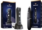 Mancraft Bodygroomer Mannen - Met Precisie Opzetstuk - Extra Veilig - 2 Lengtekammen - Waterdicht - Trimmer voor Lichaam en Schaamstreek - Schaamhaar Trimmer - Met Neustrimmer