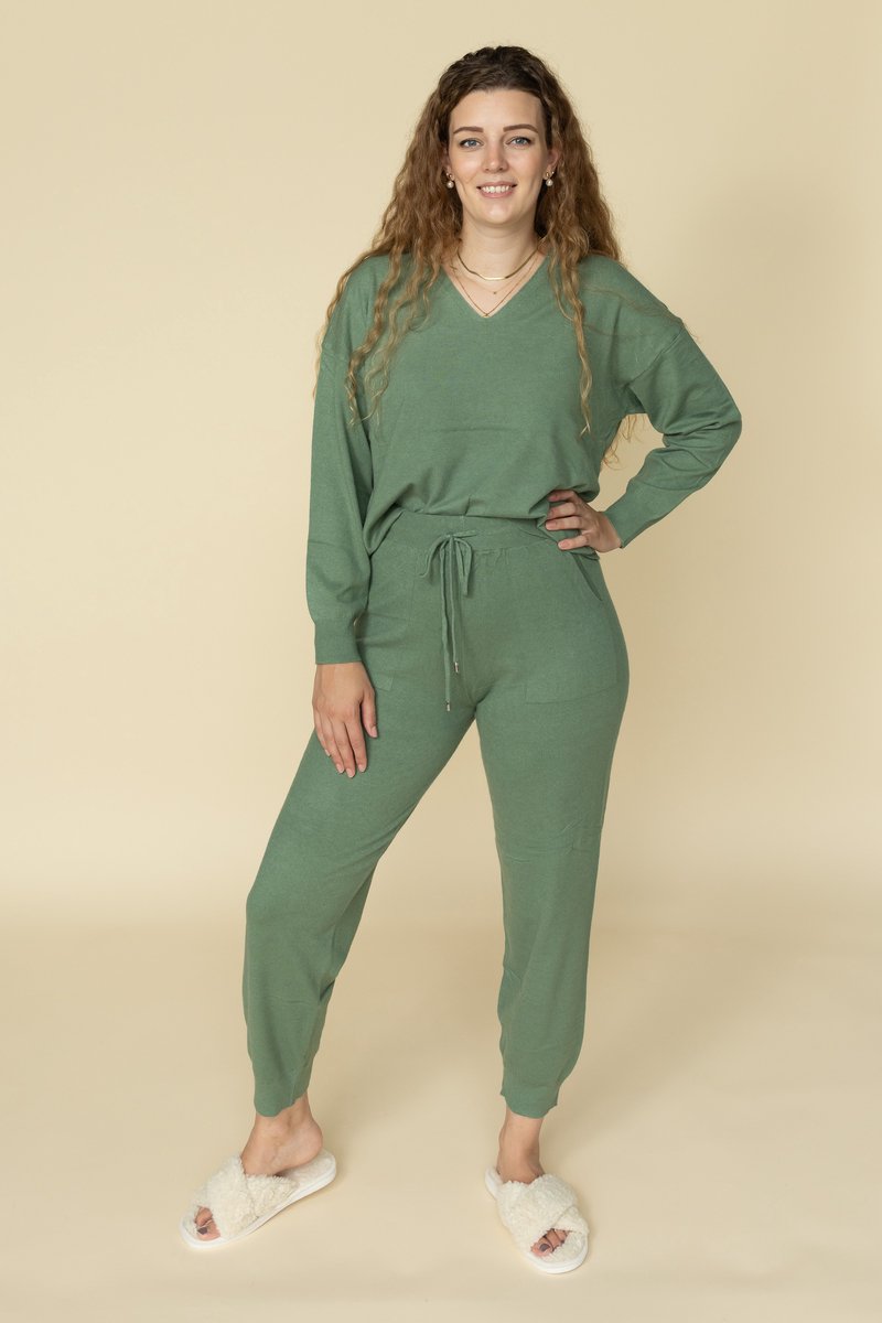 Huispak Dames Emma - Groen - Maat L/XL - Lounge We Are
