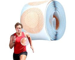 Nipple Covers - Tepelstickers - Tepelcovers - 50 Paar Tepelplakkers - 35 mm - Tepelbeschermers voor Hardlopen - Anti-Schuur Tepelbeschermers voor Joggen en Marathons - Zweet - Waterbestendig