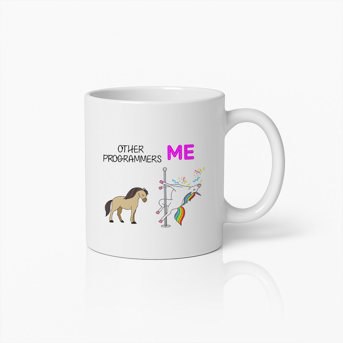 Grappige Programmeur Mok – Uniek Coding Eenhoorn Design Koffiebeker voor Ontwikkelaars