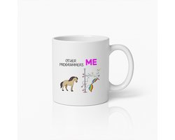 Grappige Programmeur Mok – Uniek Coding Eenhoorn Design Koffiebeker voor Ontwikkelaars
