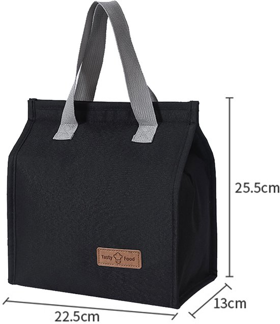 Lunch Tas Isolerend - Draagbare Koeltas voor Werk, School, Reizen & Picknick - Waterdicht Oxford Stof, BPA-vrij Aluminiumfolie, Houdt Eten Warm of Koud van Merkloos — afbeelding 3