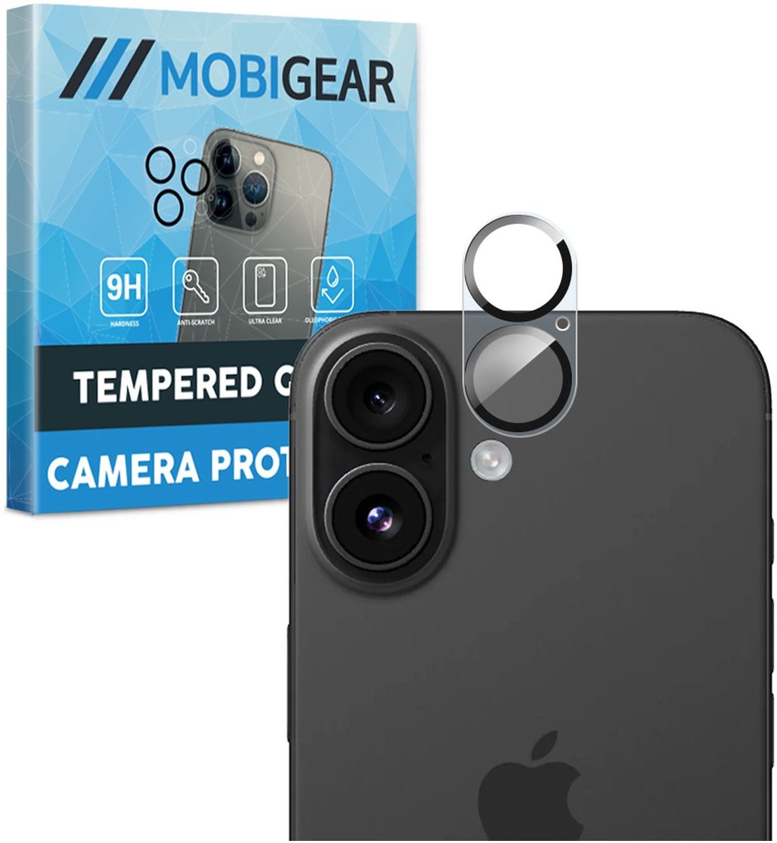 Mobigear Screenprotector geschikt voor Apple iPhone 17 Glazen | Mobigear Camera Protector - Case Friendly