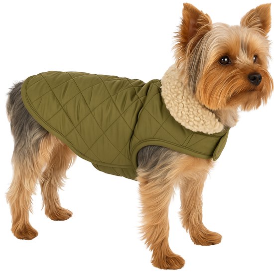 Manteau pour chien – Flamingo Bonnie – manteau pour chien – manteaux d’hiver pour chien – manteau imperméable pour chien – 30 cm – A : 30 cm B : 31-32 cm C : 46-49 cm – vert