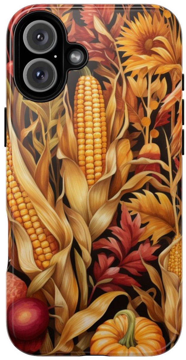 Herfst Oogst Botanisch Patroon – Telefoonhoesje Geschikt voor iPhone 16 Plus