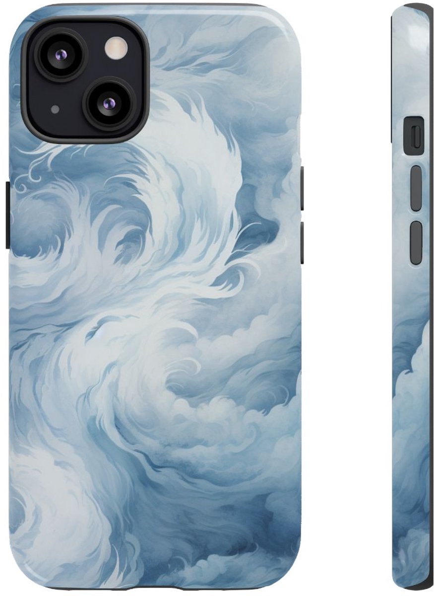 Draaiende Sneeuwstorm en Wervelende Wind – Telefoonhoesje Geschikt voor iPhone 13