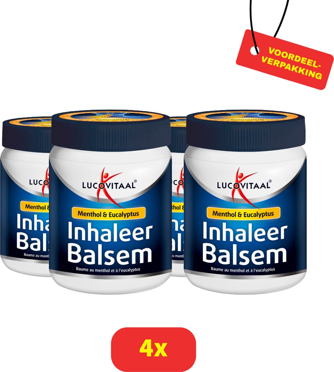 Lucovitaal Inhaleer Balsem - 4 x 100 gr voordeelverpakking