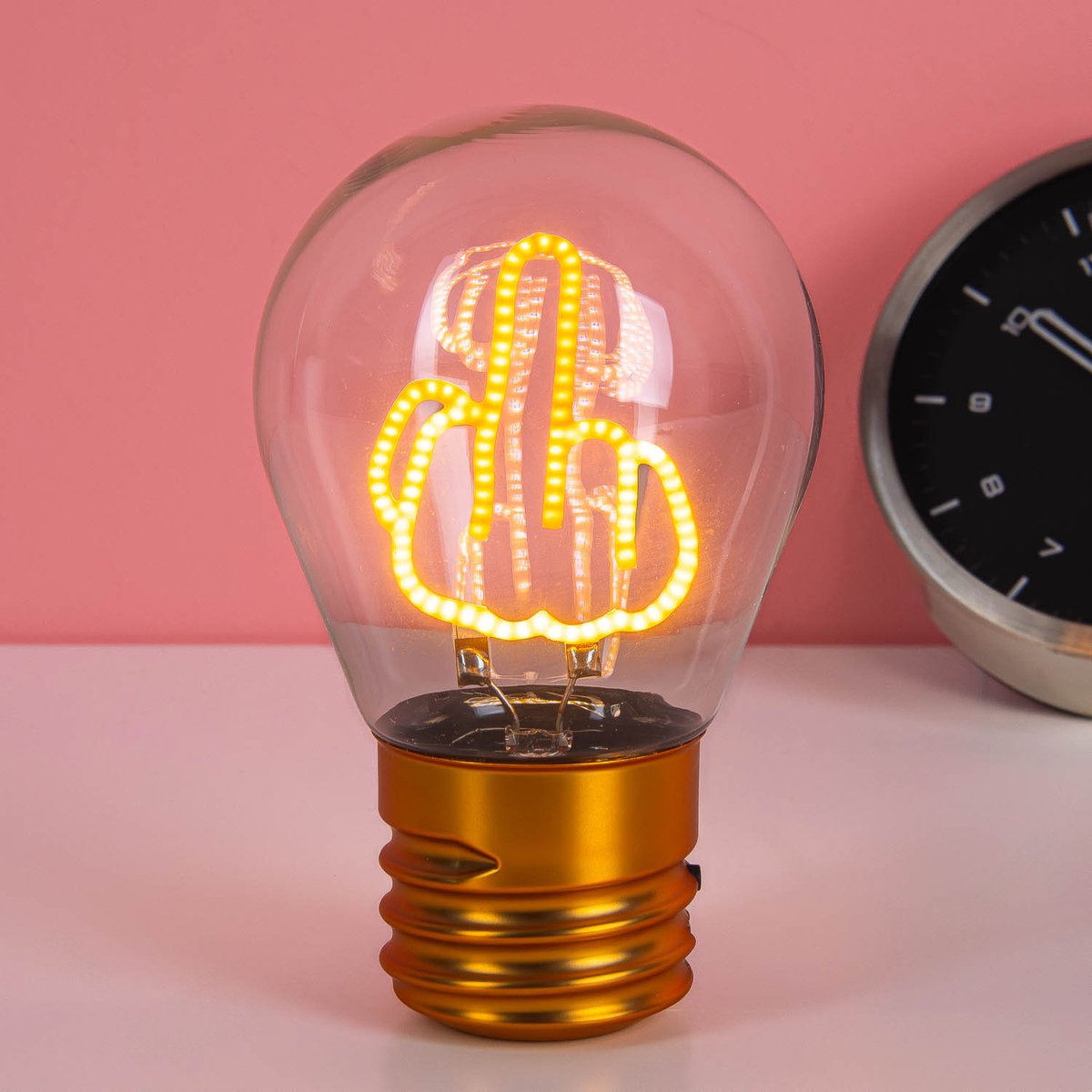 Middelvinger Gloeilamp - Grappige LED Lamp - E27 Decoratie
