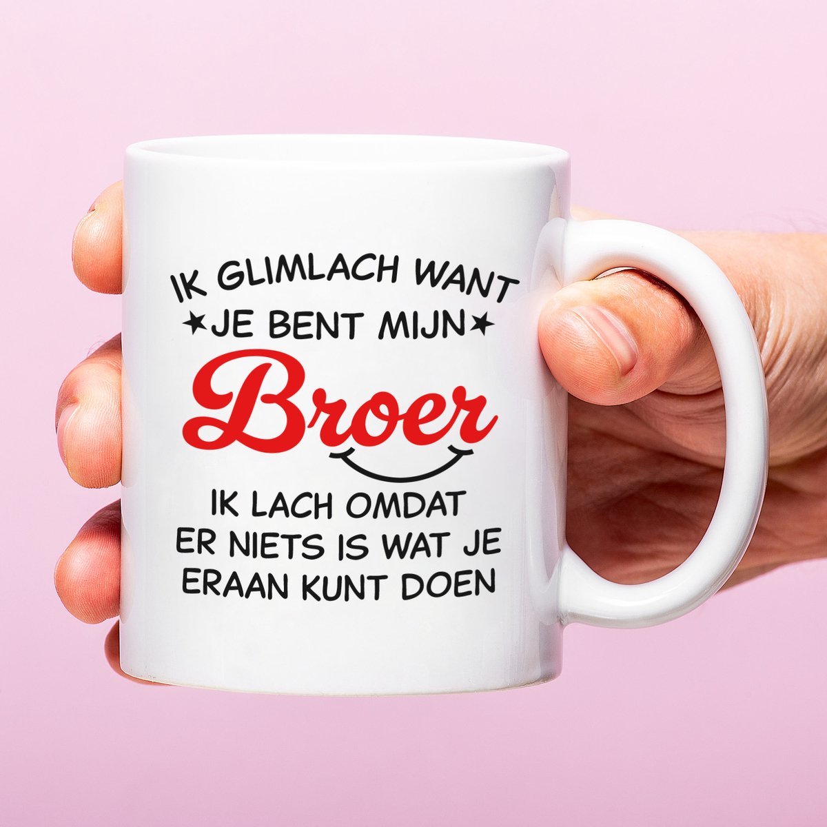 Ditverzinjeniet.nl Mok Ik glimlach want je bent mijn broer