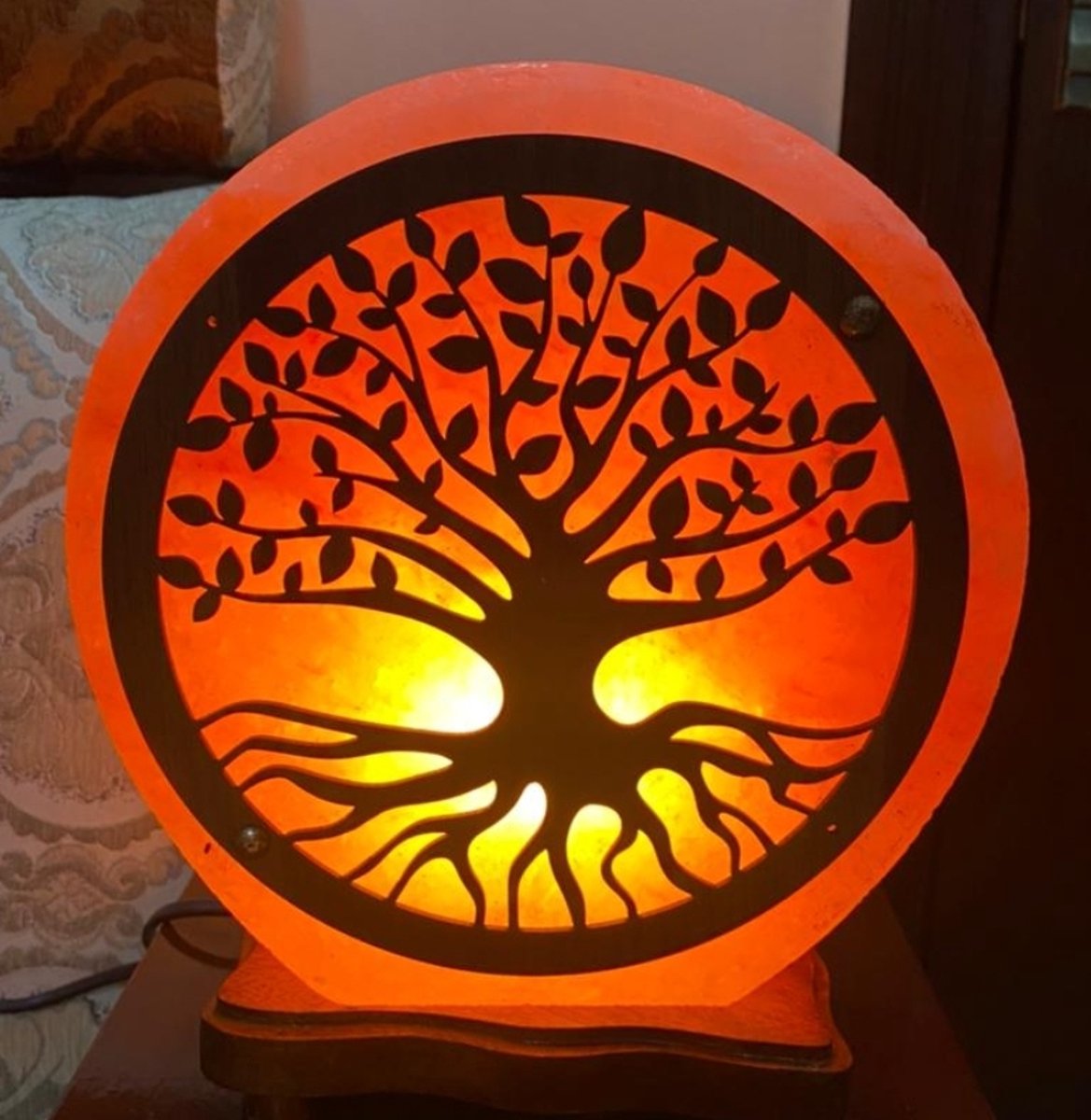 Himalaya zoutlamp 5 kilo Tree of Life / Levensboom -Selnature- !! GRATIS VERZENDING !! (inclusief kabel en gloeilampje)