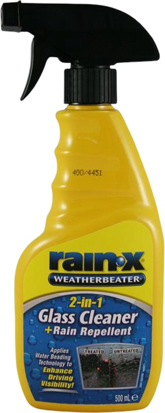 Rain-X 2-in-1 Ruitenreiniger & Regenafstotend 500ml – Reiniging Zonder Strepen – Regen Parelt Direct Af – Snel & Effectief Gebruik