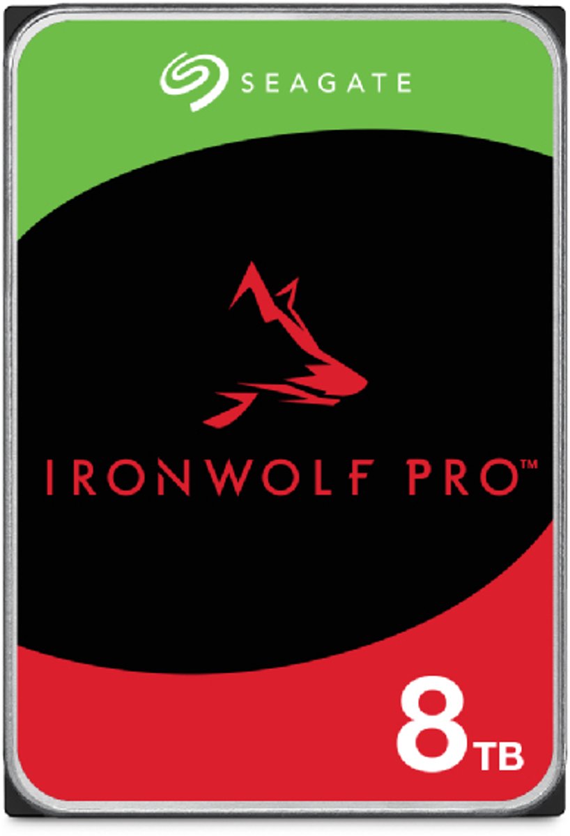 Seagate IronWolf Pro ST8000NT001 interne harde schijf 8 TB 7200 RPM 256 MB 3.5" SATA III