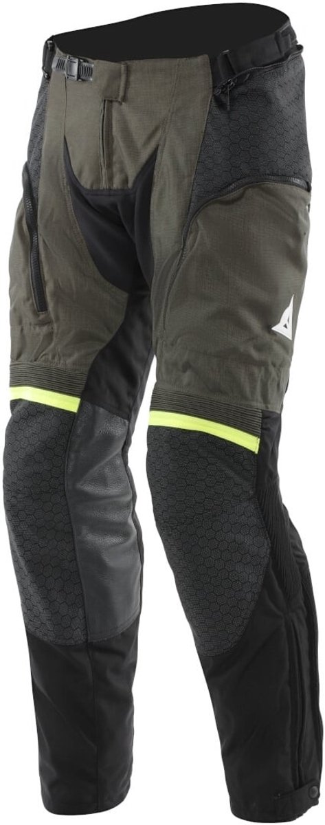Dainese Super Adventure Absøluteshell™ Waterdichte Zwart Tarmac Fluo Geel Textiele Motorbroek - Broek
