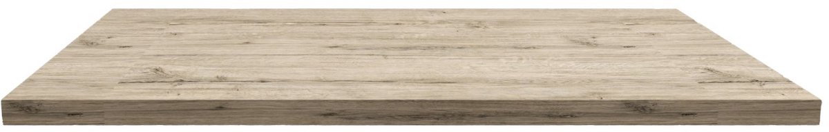 ALONI Wastafelblad MDF – 76 cm – Licht Hout Eiken