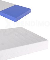 180 x 200 Topmatras Orthopedisch Luxe Topper Koudschuim 180x200 - Hybride 12cm dik - Bamboo Tijk Extra Ventilerend Stevig