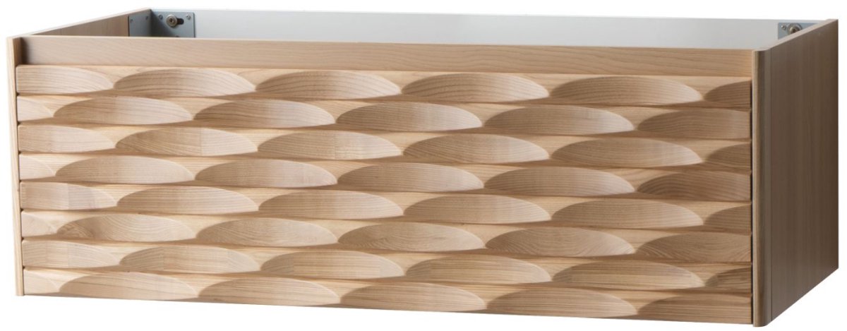 MAGNOLIA wastafelonderkast – 119x40x52 cm – Licht eiken – Greeploos & softclose