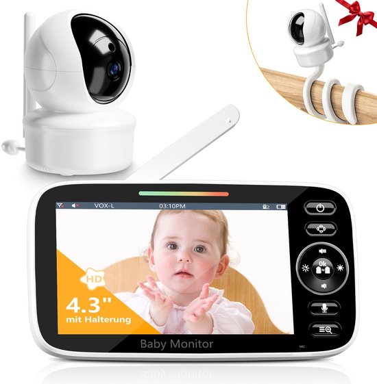 MAKURAZ Babyfoon met Camera - Veiligheidsmonitor met Temperatuursensor - MAKURAZ - €57,94