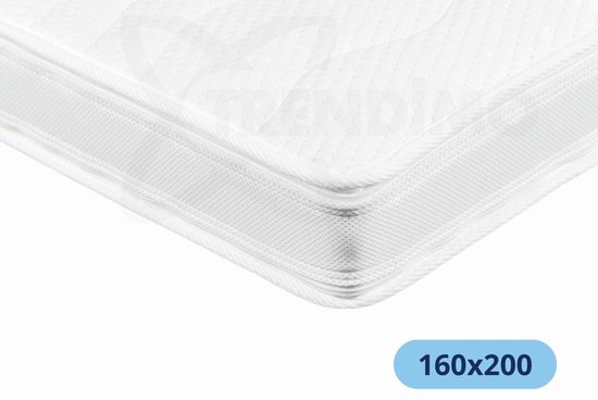 Topper 160x200 XXL Bamboo Pure 3D Topper - Hybride - Topmatras Naturalis - 11cm dik - Matras Antibacterieel - Orthopedisch