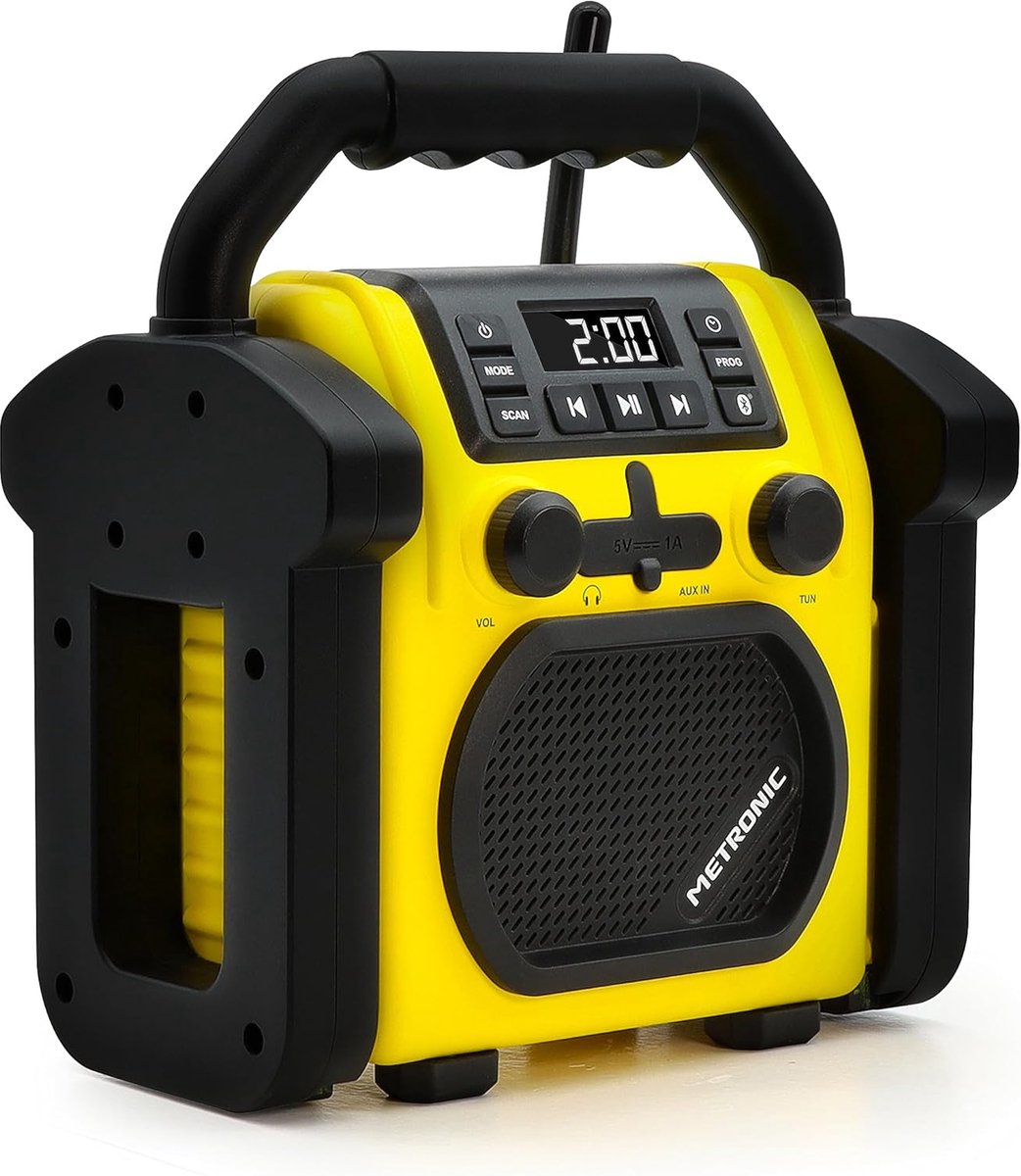 Draagbare Bluetooth FM-radio met schokbestendigheid en 30 W muziekvermogen
