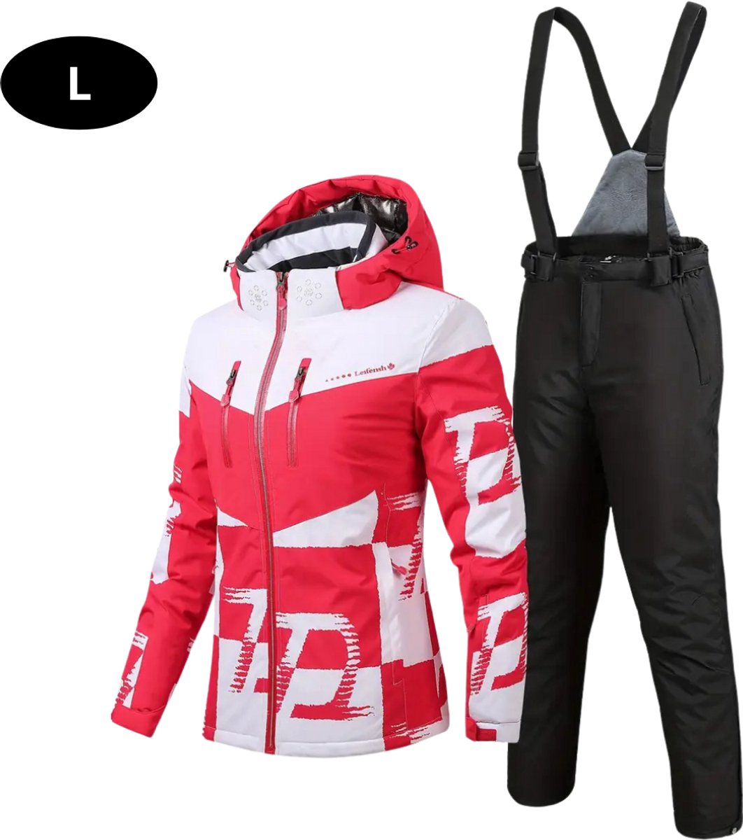 Bovista Ski Suit Skipak SkiBroek Wintersport Skijas Dames 2-Delig Rood