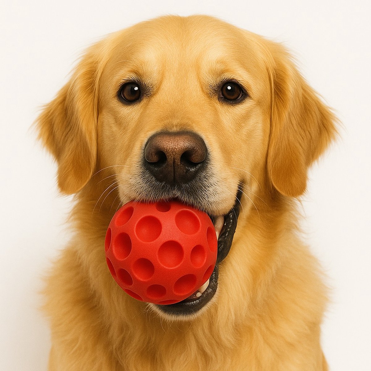 Nobleza Hondenbal - Bal hond - Vinyl bal hond - Grote speelbal hond - Hondenspeelgoed - Piepspeelgoed - Rood