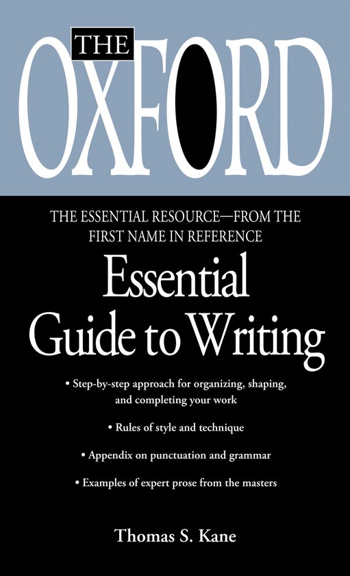 The Oxford Essential Guide to Writing - cover