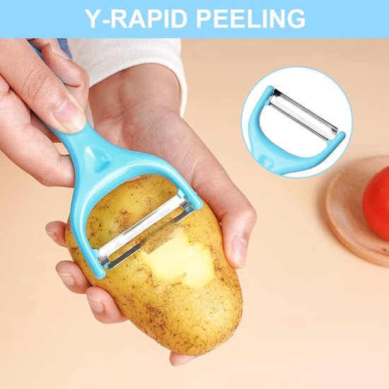 Roestvrijstalen dunschiller aardappelschiller, appelschiller, gebruikt