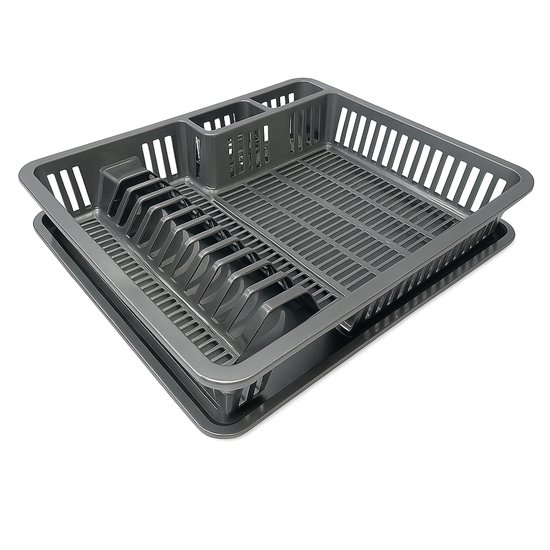 Afdruiprek met lekbak 2-delig