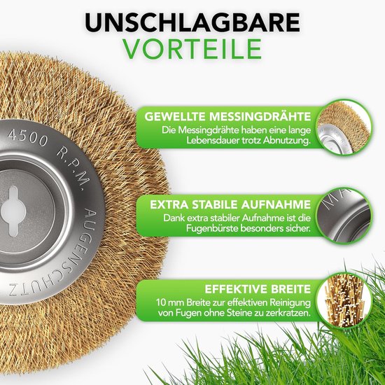 Set van 4 Voegborstels voor Effectieve Reinigen van Bestrating en Steenvoegen — afbeelding 5