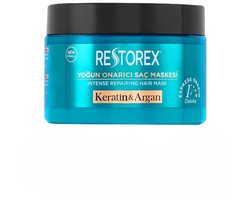 Restorex Keratine & Argan Haarmasker 300ml - Intensief Herstellend Haarmasker - Keratine & Argan - Versleten en beschadigd Haar Botox-Effect